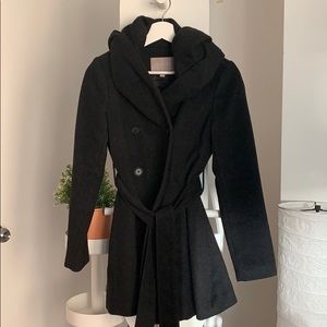 Black wool coat